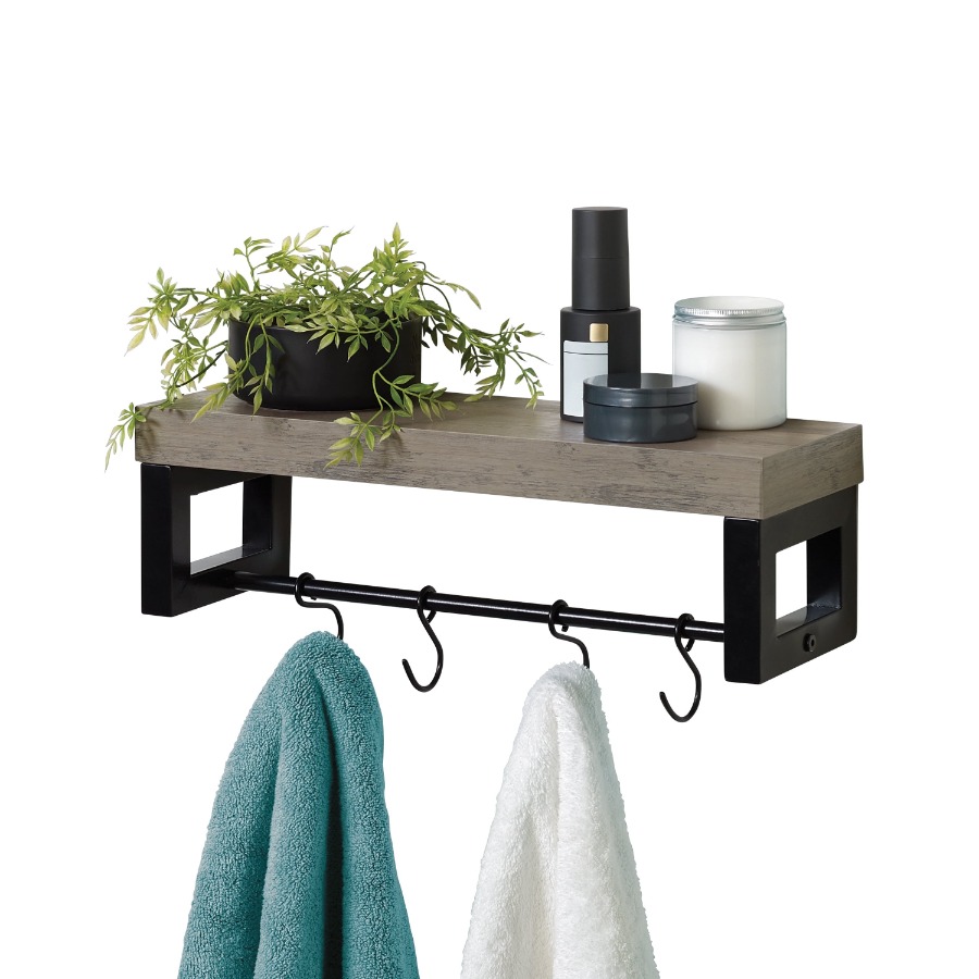 Home Bar Shelves - Versatile Wall Shelf with Towel Bar