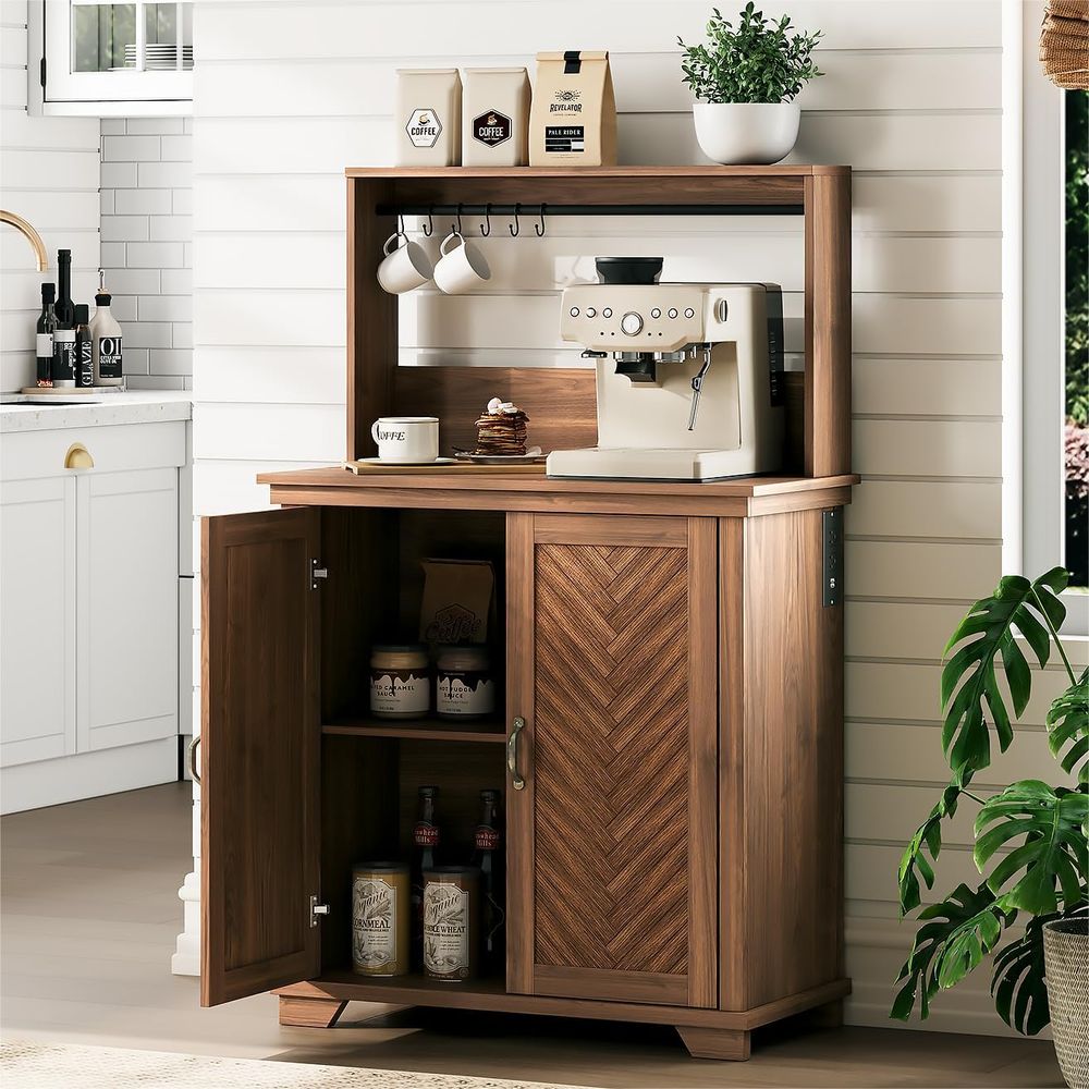 Home Bar And Cabinet - Coffee Bar Cabinet with Storage, 31.5
