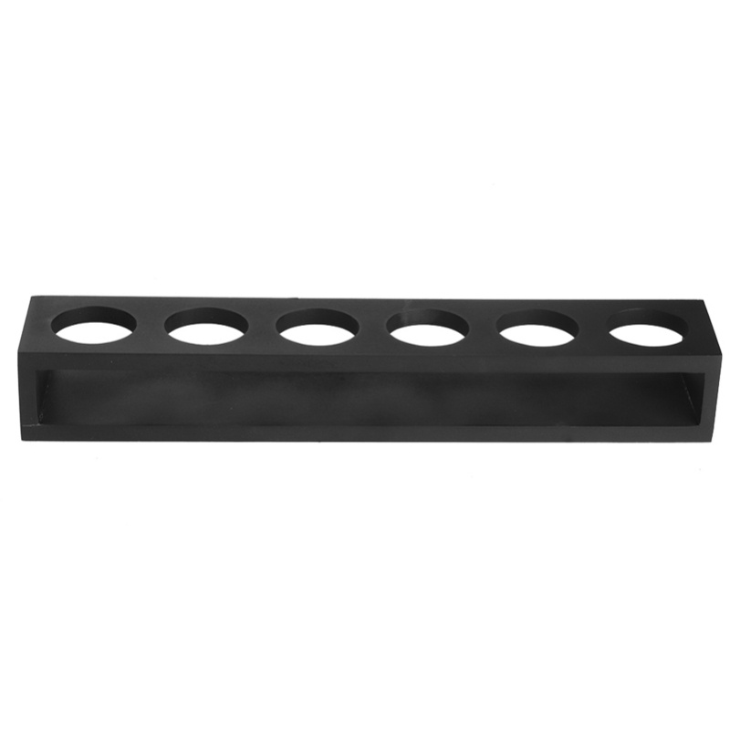 Home Bar Stand - Black Wooden Wine Glass Rack Cup