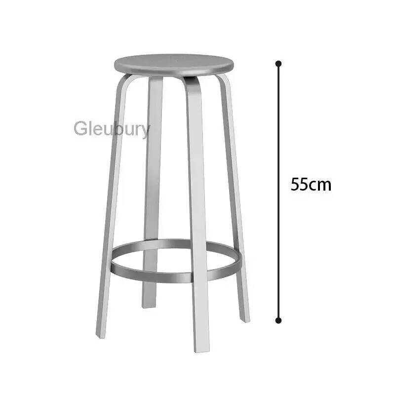 Home Bar Seating - with Round Seat Stools Metal Bar