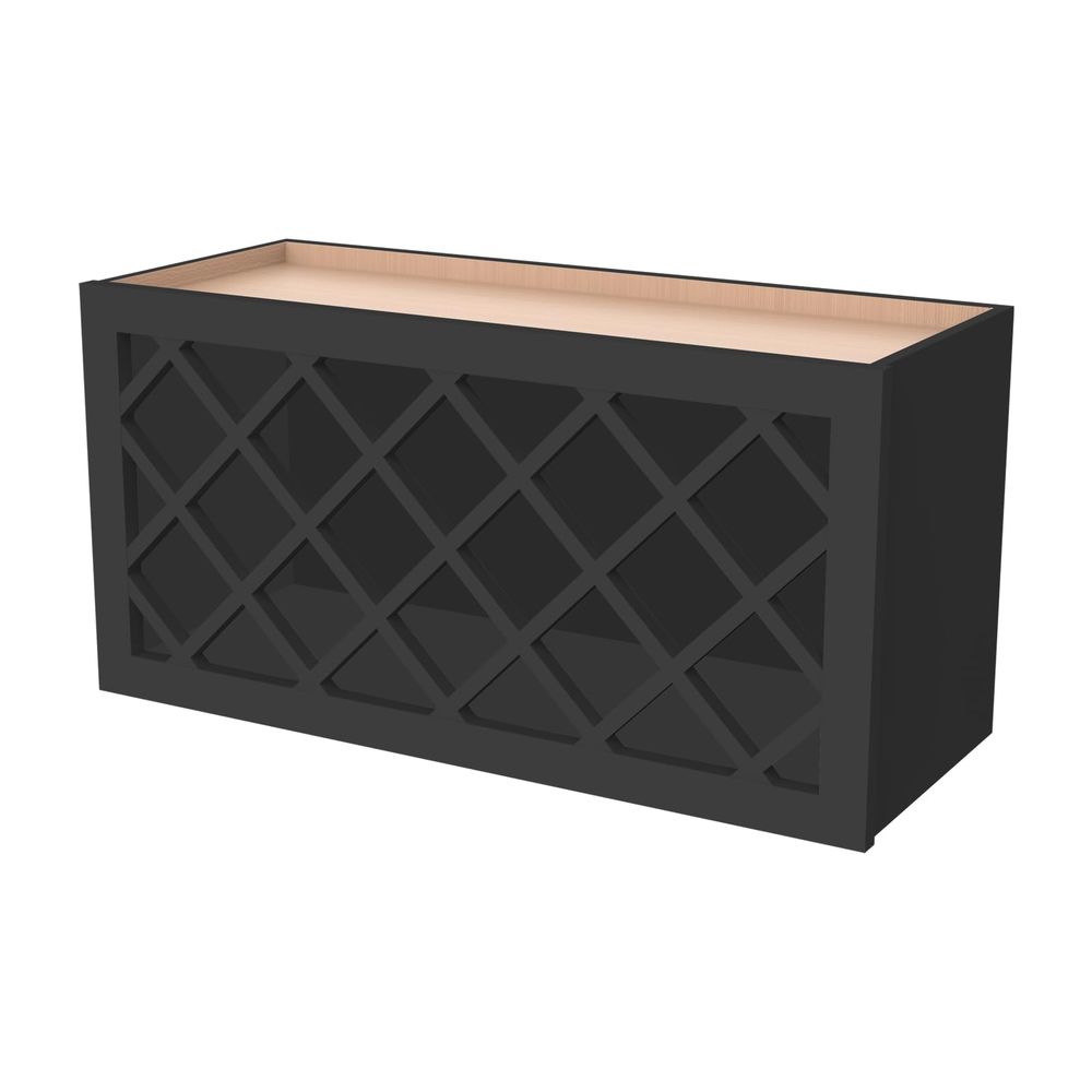 Home Bar And Cabinet - Style Wine Cabinet with Lattice Door