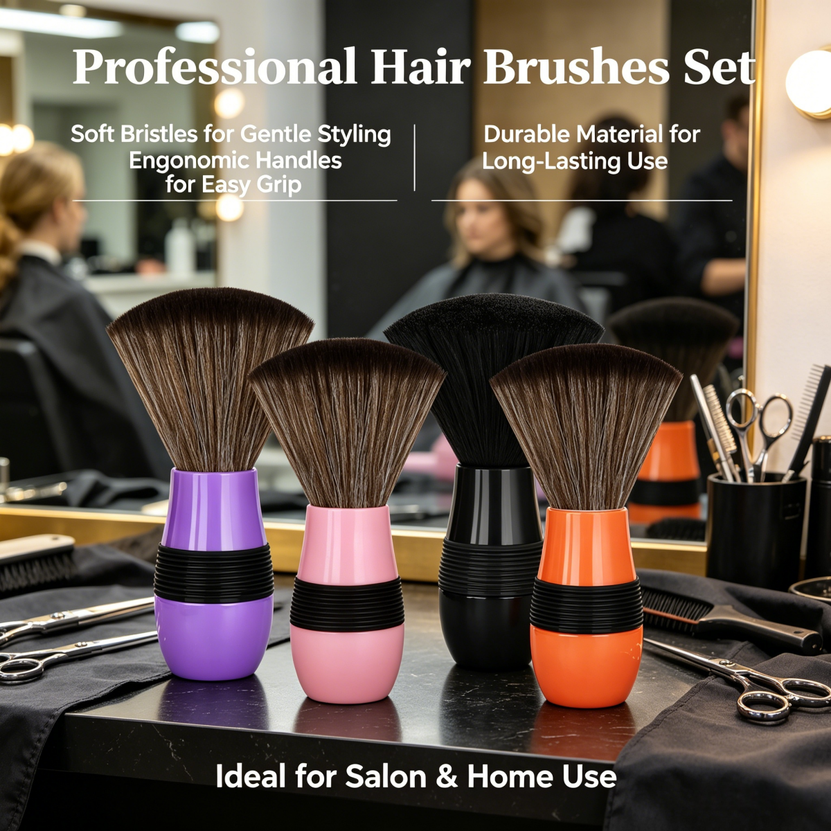 Home Barber - NEW Professional Soft Bristle Barber Neck