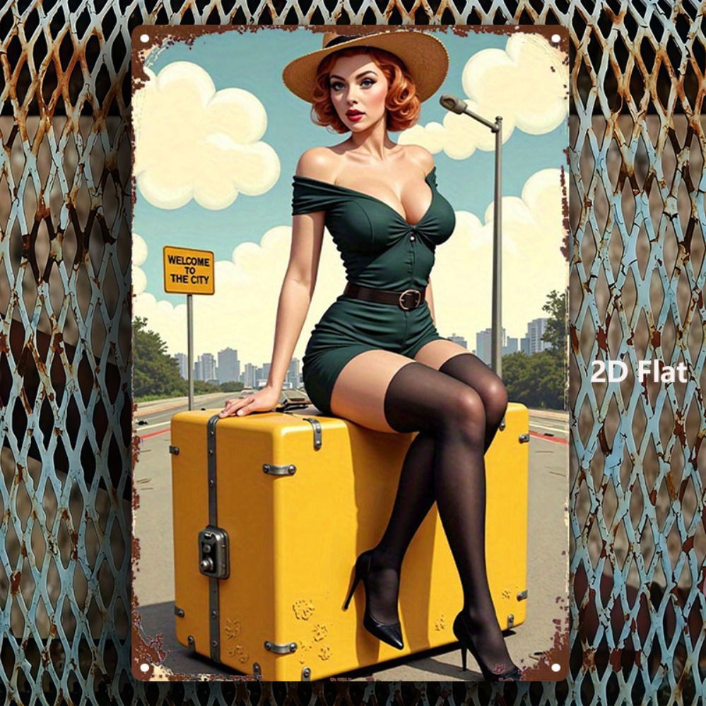 Vintage Beauty with Suitcase M - مراجعة Home Bar And Kitchen وسعره