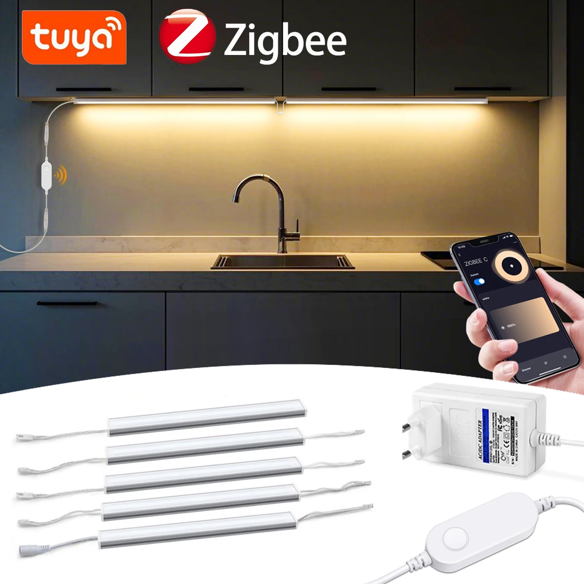 Smart Zigbee LED Lamp Under Ca - مراجعة Home Bar And Cabinet وسعره
