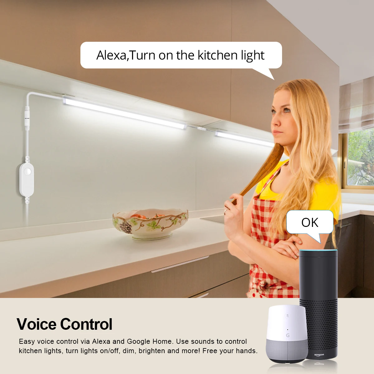 Smart Zigbee LED Lamp Under Ca - مراجعة Home Bar And Cabinet وسعره