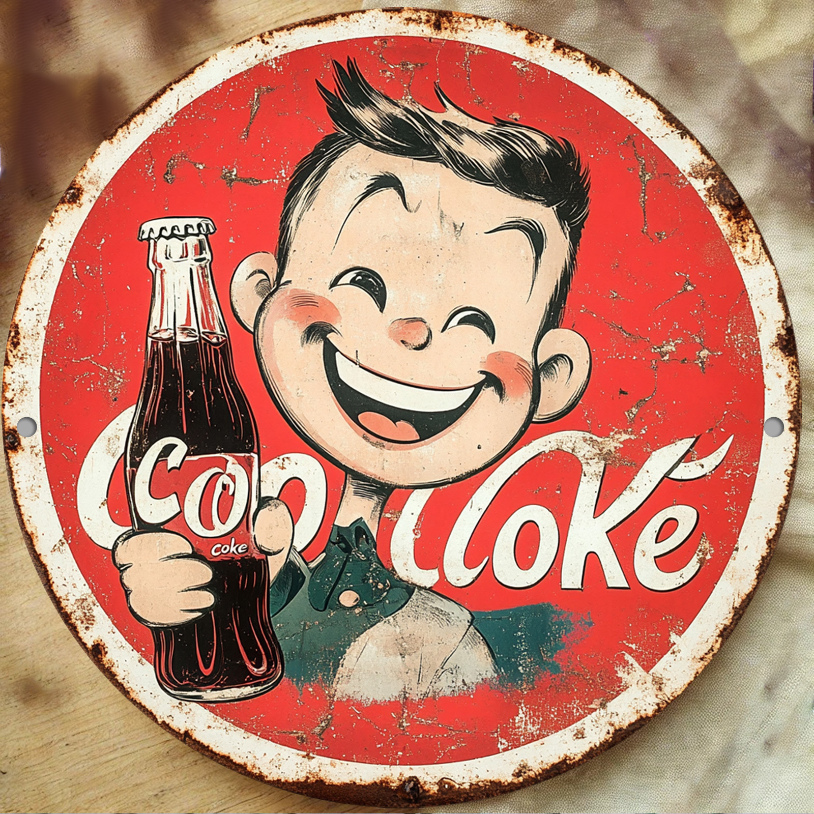Vintage-Style Cola Advertiseme - مراجعة Home Bar Cafe وسعره
