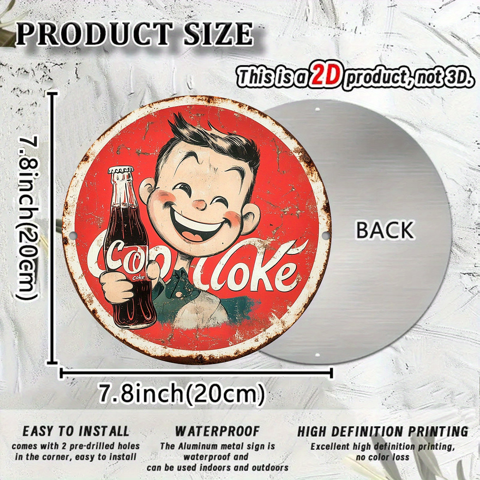 Vintage-Style Cola Advertiseme - مراجعة Home Bar Cafe وسعره