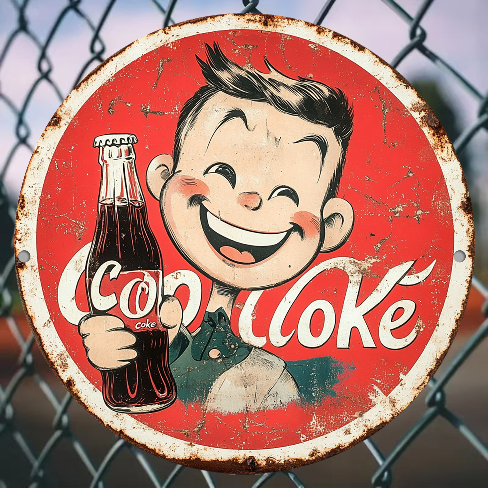 Vintage-Style Cola Advertiseme - مراجعة Home Bar Cafe وسعره
