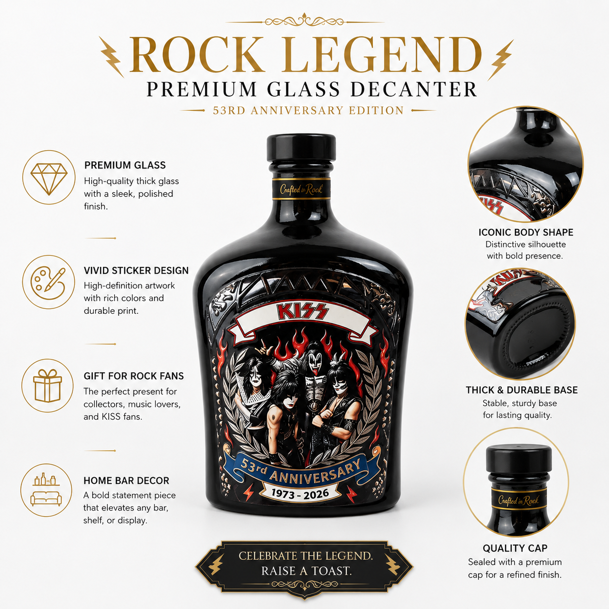 1973-2026 KISS Heavy Metal Roc - مراجعة Home Bar And Counter وسعره