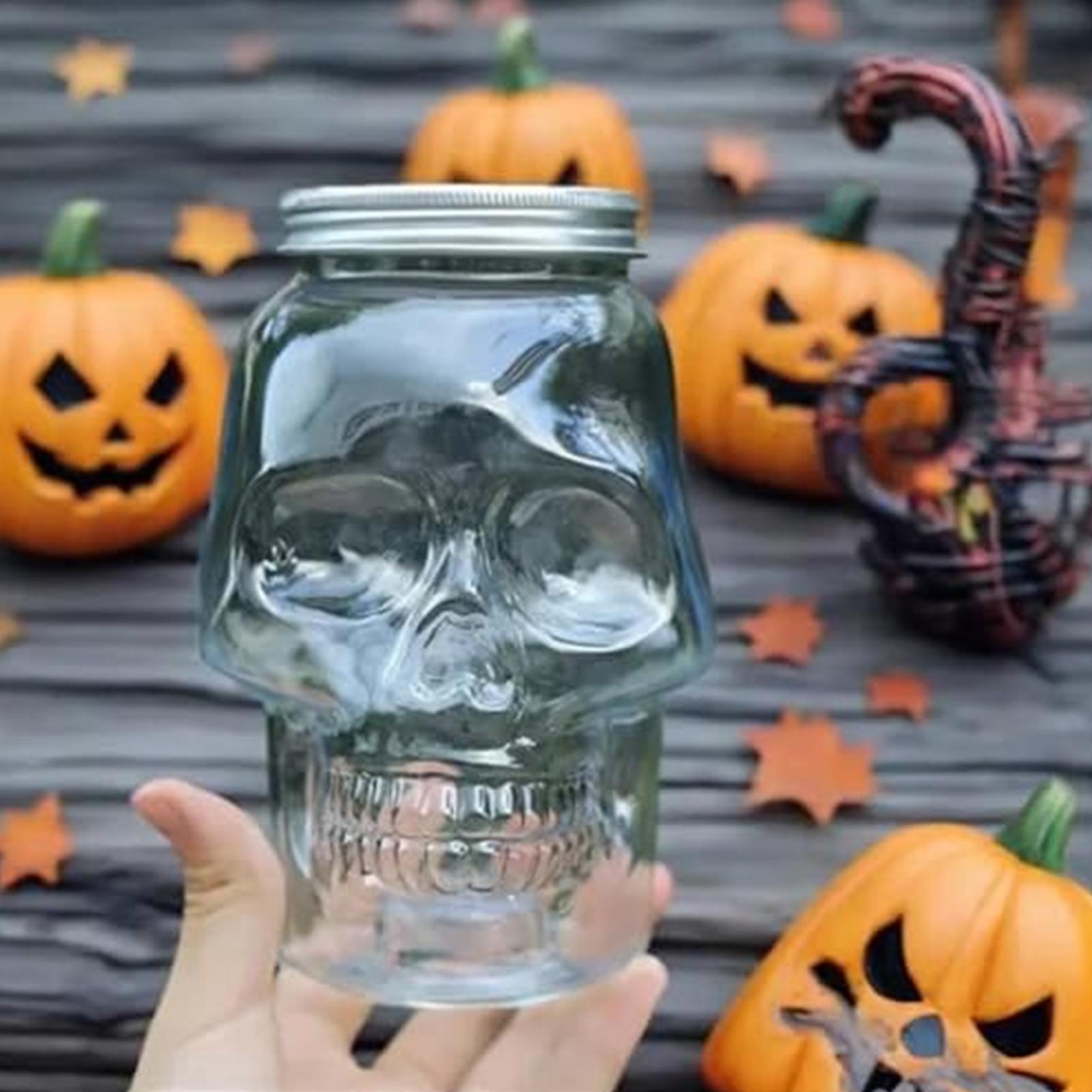 Skull Jars With Lid 500ml/800m - مراجعة Home Bar Setup وسعره