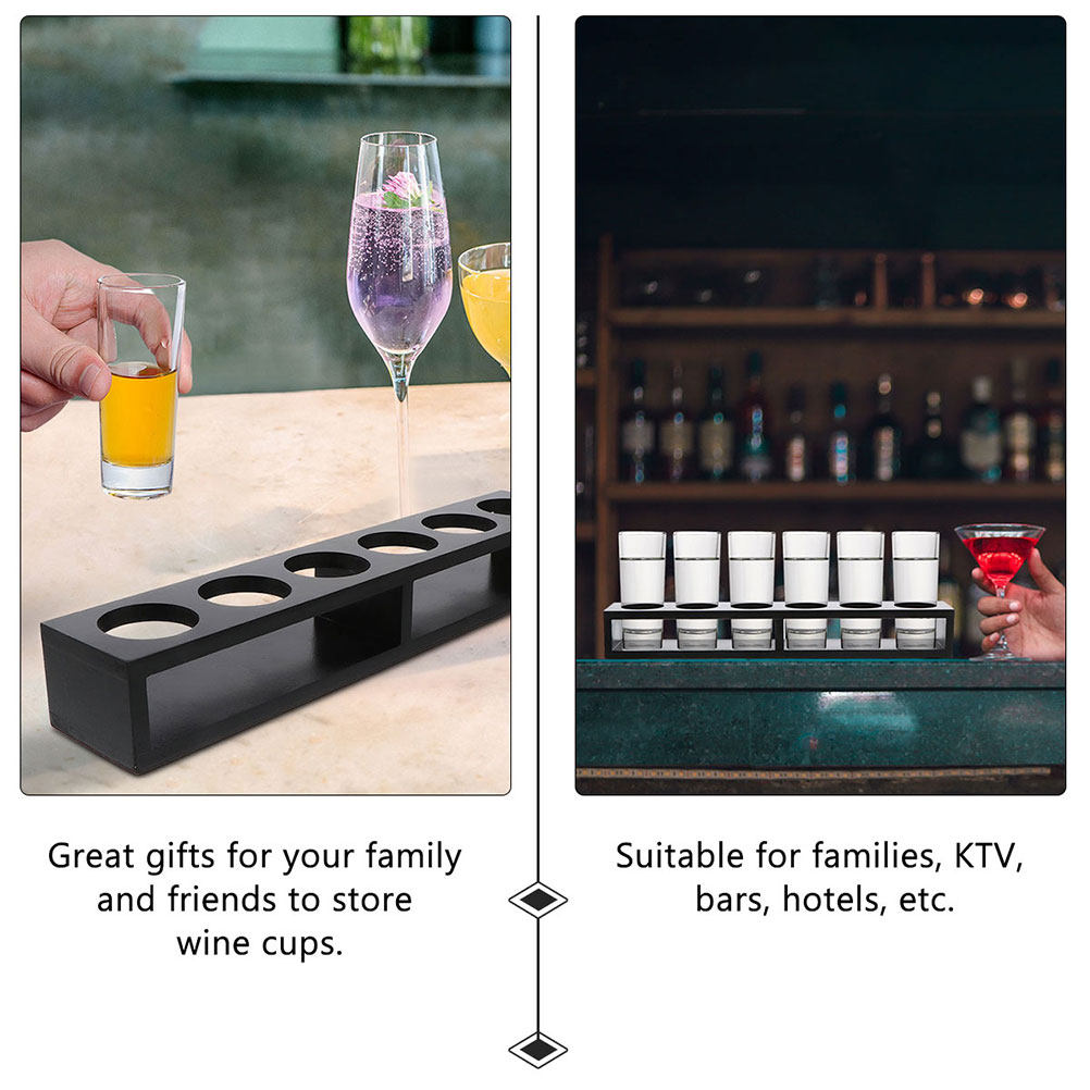 2Pcs Shot Glasses Rack Wooden  - مراجعة Home Bar Stand وسعره