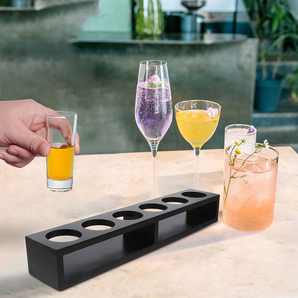 2Pcs Shot Glasses Rack Wooden  - مراجعة Home Bar Stand وسعره