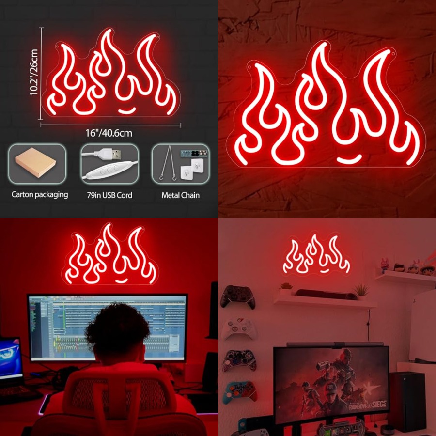 Neon Sign LED Wall Light for G - مراجعة Home Bar Signs وسعره