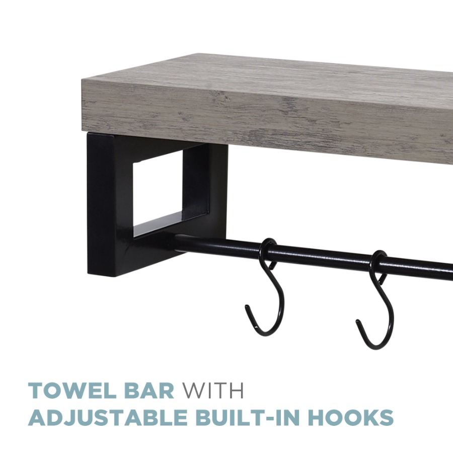 Versatile Wall Shelf with Towe - مراجعة Home Bar Shelves وسعره
