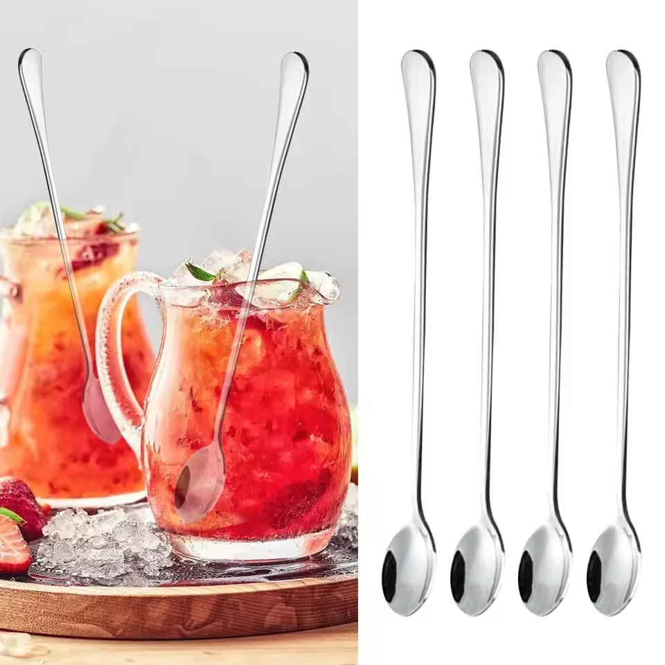 6pcs Milkshake Spoons Ice Tea  - مراجعة Ice Pick Pick وسعره