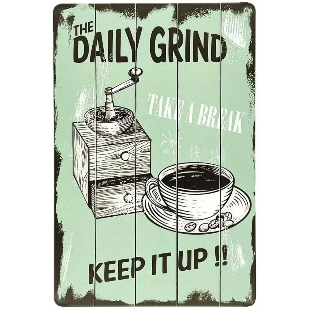 Plaque Metal Signs Drink Coffe - مراجعة Home Bar Cafe وسعره