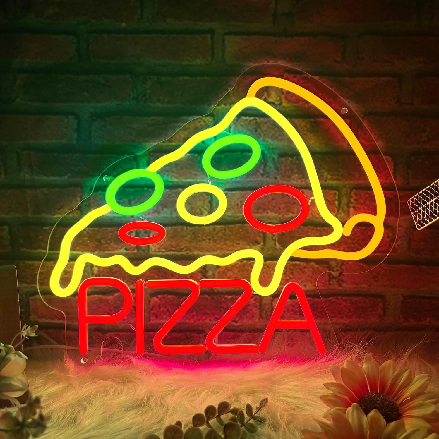 Pizza Neon Sign Business USB L - مراجعة Home Bar Signs وسعره