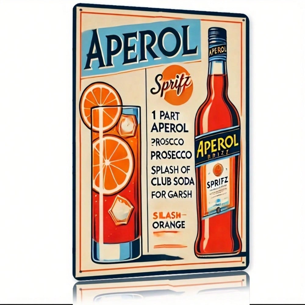 Vintage Aperol Spritz Metal Si - مراجعة Home Bar Cafe وسعره