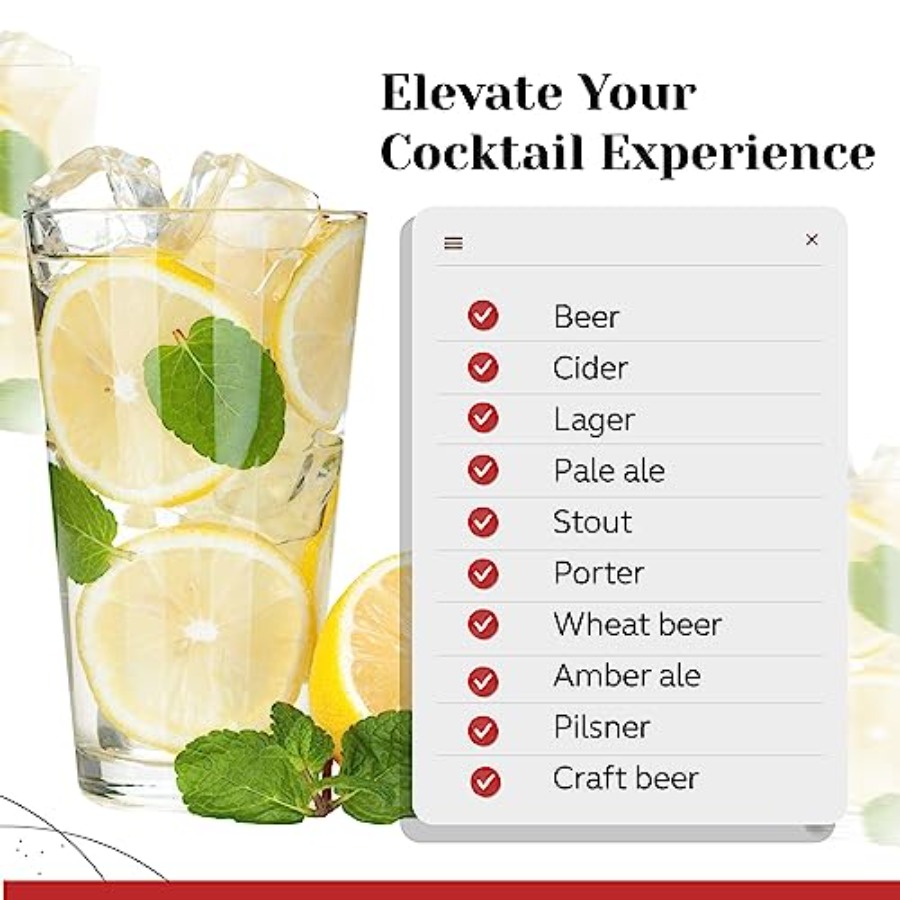 Bulk Classic Premium Beer Pint - مراجعة Highball Glass Set وسعره