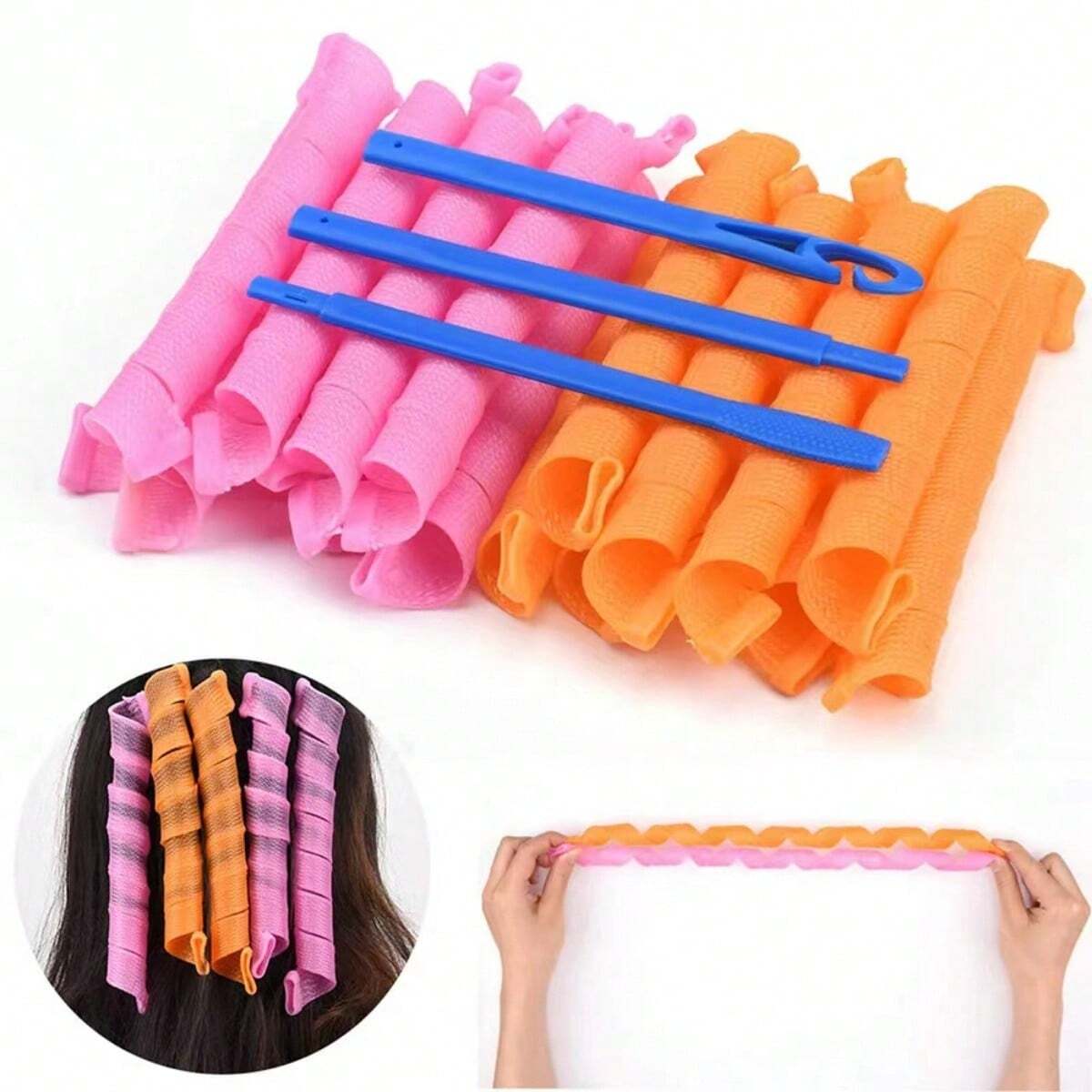 20Pcs Heatless Hair Curlers No - مراجعة Home Barber وسعره