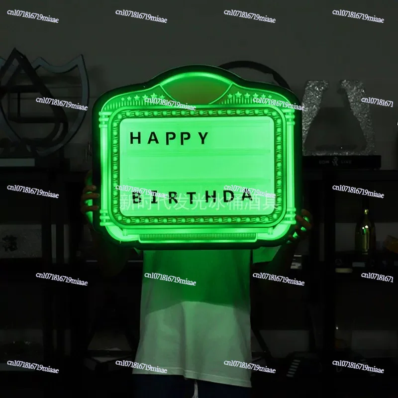 Letter Card Luminous Hand Hold - مراجعة Home Bar Word وسعره