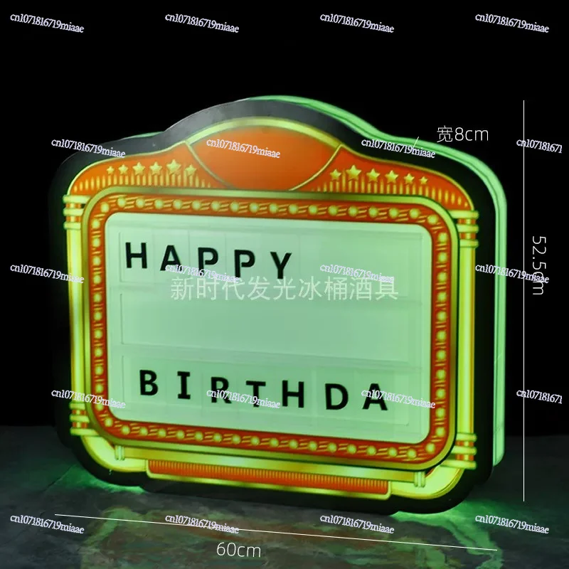 Letter Card Luminous Hand Hold - مراجعة Home Bar Word وسعره