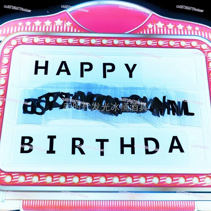 Letter Card Luminous Hand Hold - مراجعة Home Bar Word وسعره