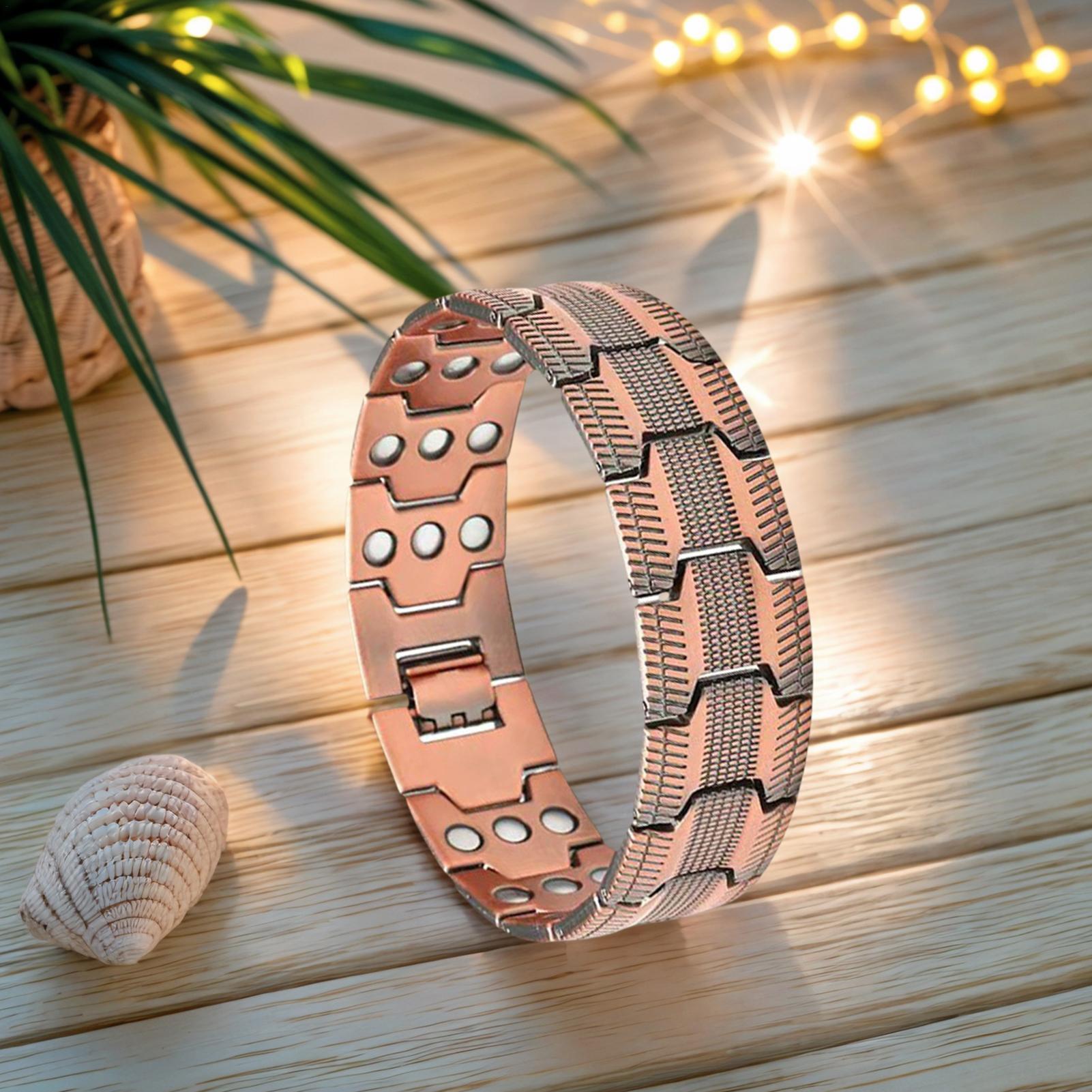 3-Row Magnetic Copper Bracelet - مراجعة Home Bar Android وسعره