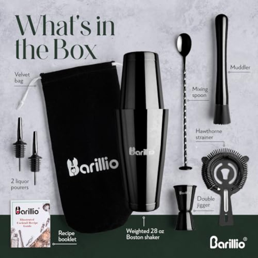 Boston Shaker Set - Stainl-Ste - مراجعة Boston Shaker Set وسعره