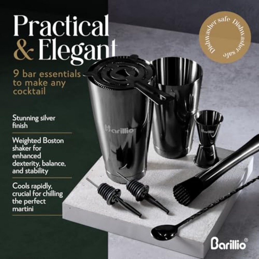 Boston Shaker Set - Stainl-Ste - مراجعة Boston Shaker Set وسعره