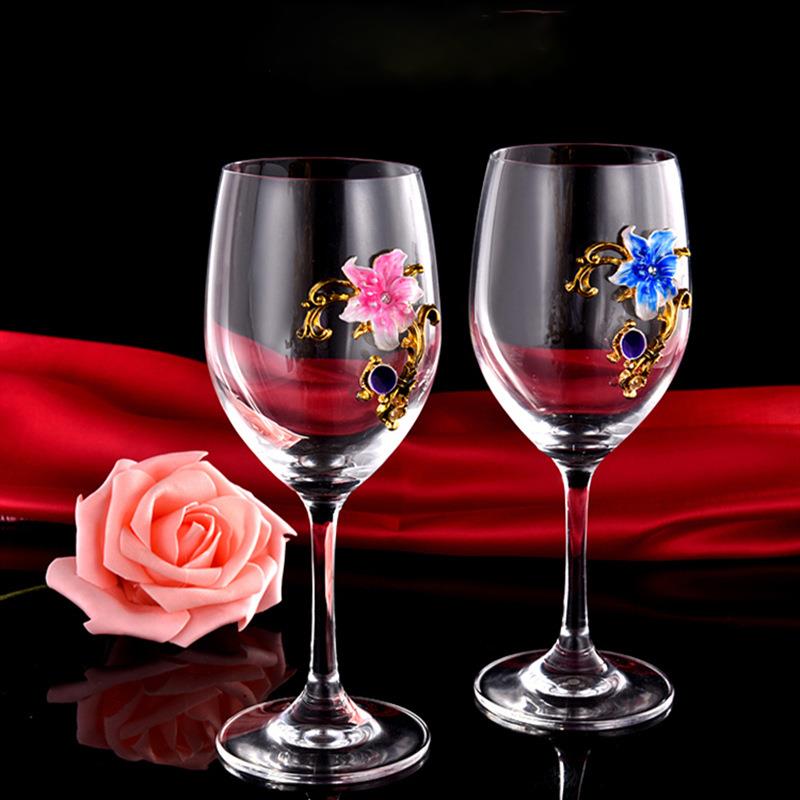 Elegant Enamel Red Wine Glasse - مراجعة Highball Glass Set وسعره