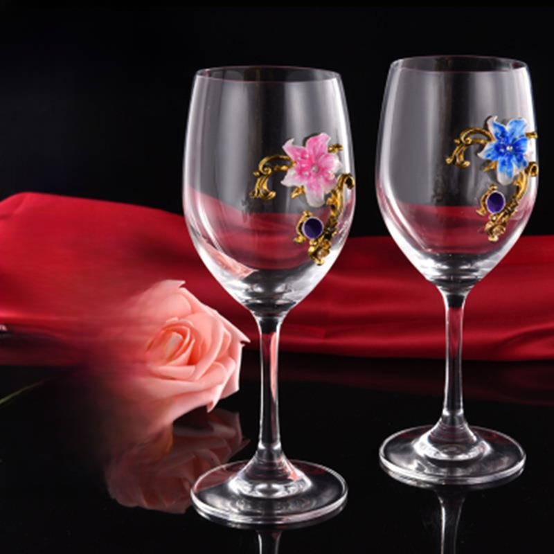 Elegant Enamel Red Wine Glasse - مراجعة Highball Glass Set وسعره