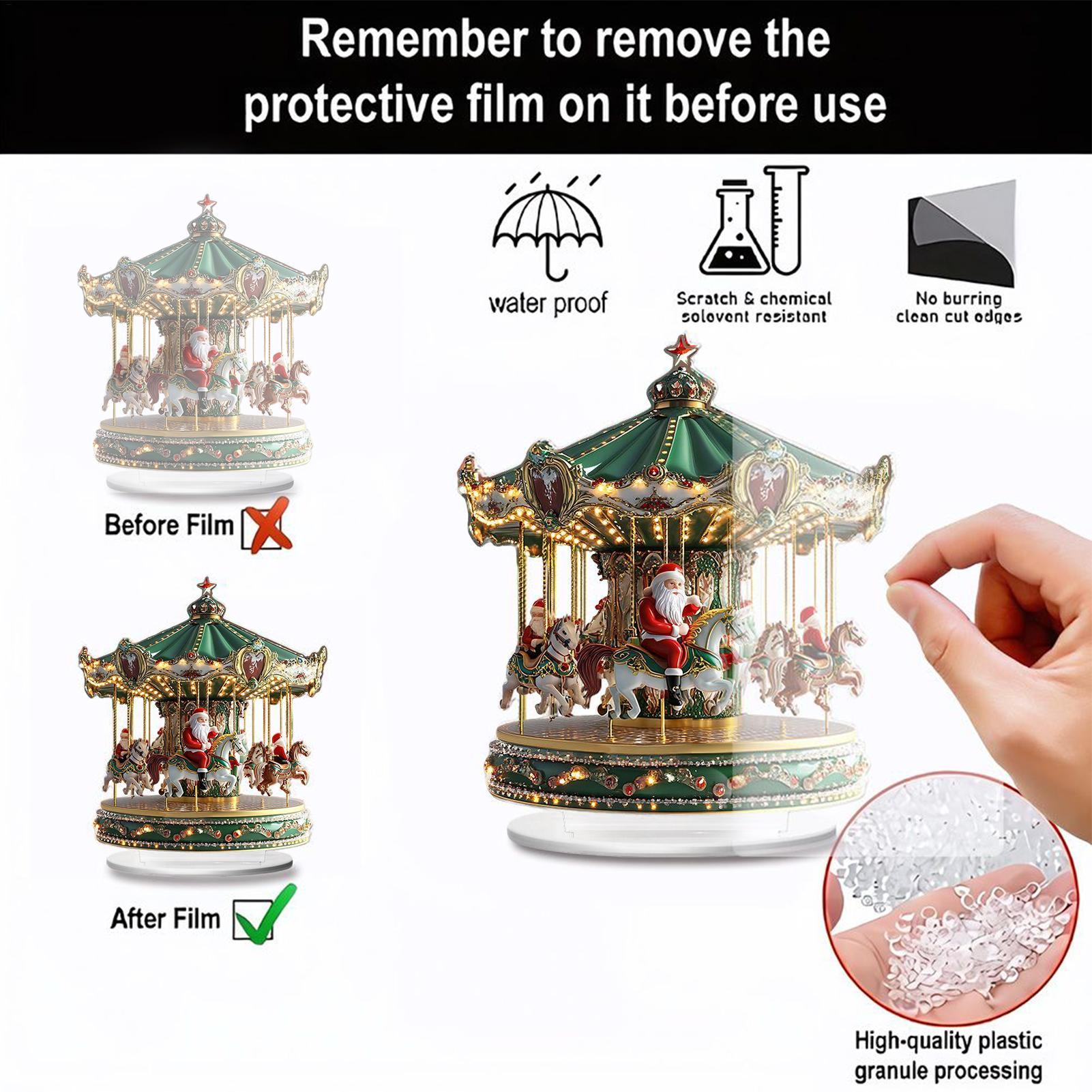 Christmas Carousel Acrylic 2D  - مراجعة Home Bar Shelves وسعره