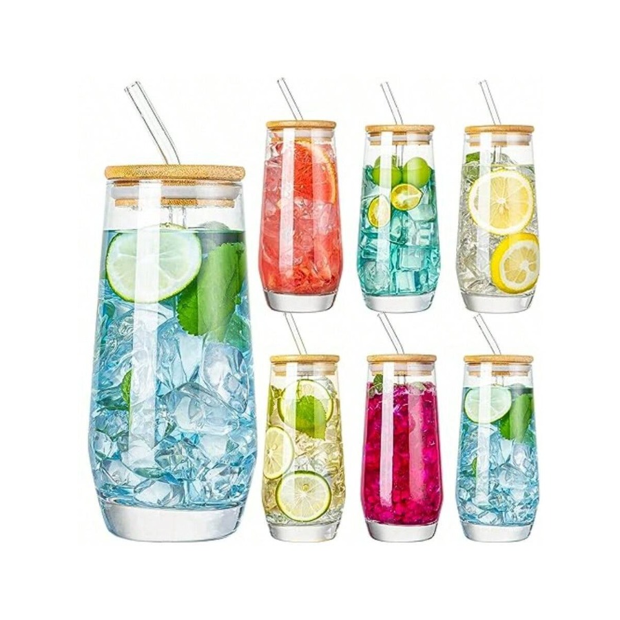 DDrinking Glasses Crystal High - مراجعة Highball Glass Set وسعره