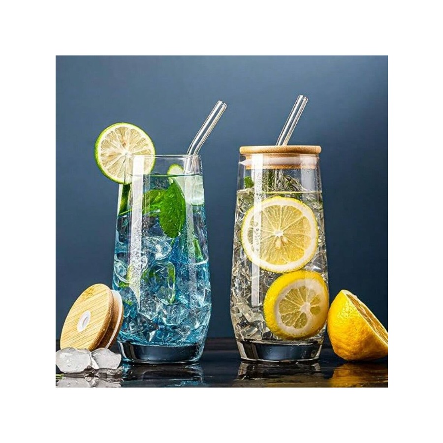 DDrinking Glasses Crystal High - مراجعة Highball Glass Set وسعره