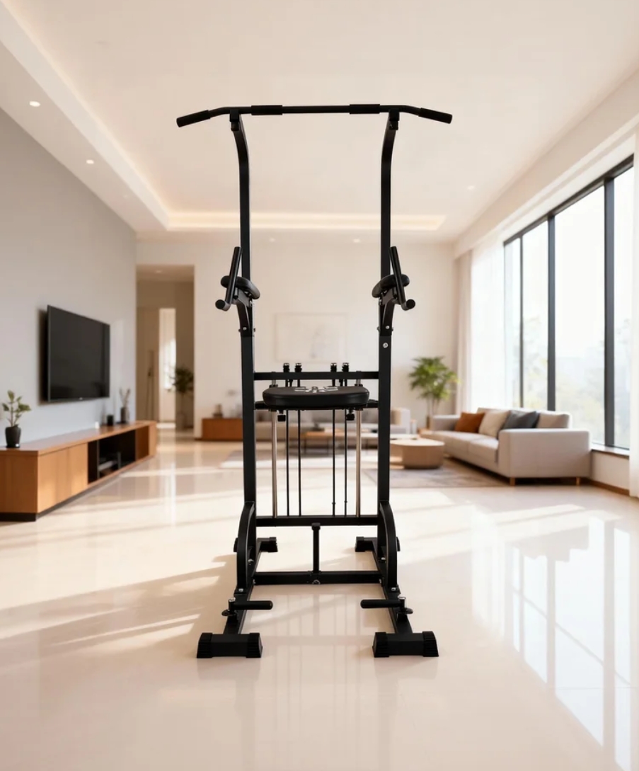 Power Tower Pull-Up Dip Statio - مراجعة Home Bar Setup وسعره