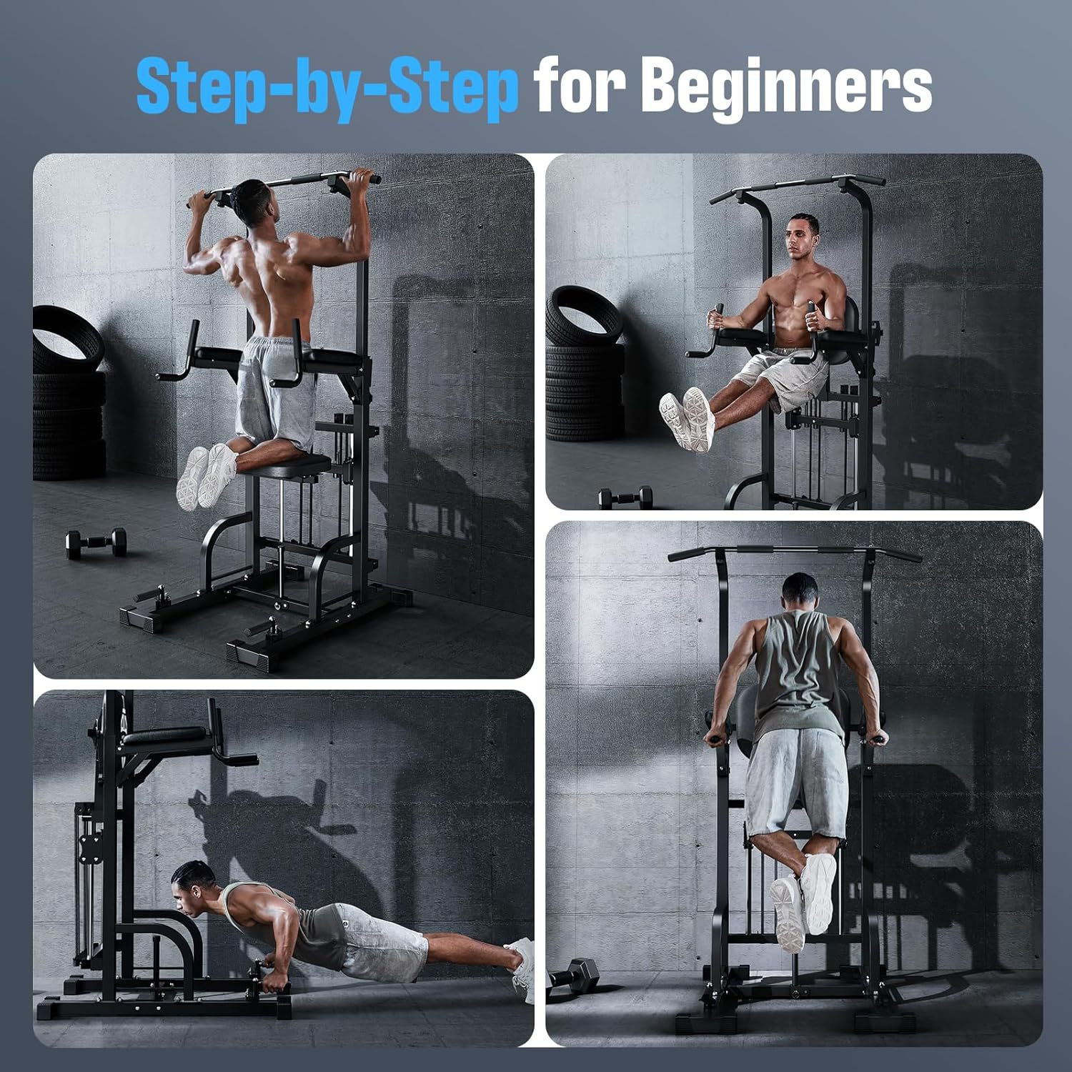 Power Tower Pull-Up Dip Statio - مراجعة Home Bar Setup وسعره