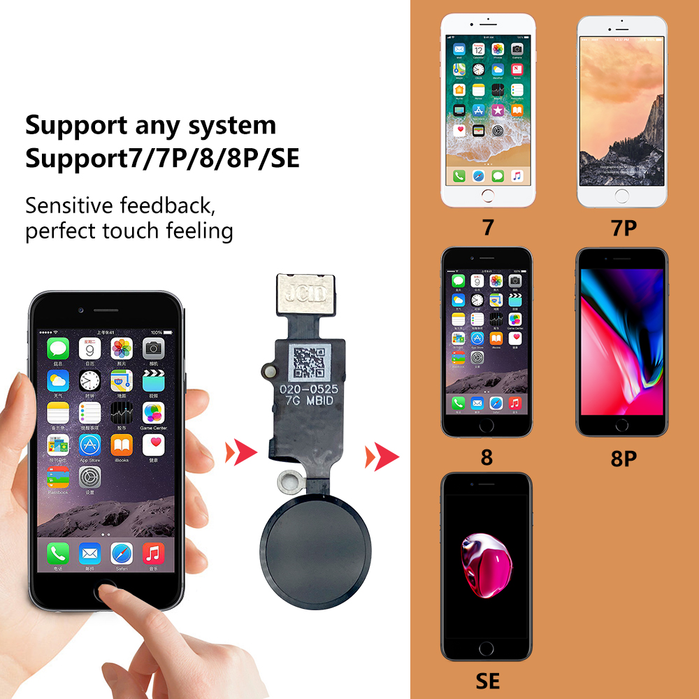 JC 6th 3D Home Button Flex For - مراجعة Home Bar Iphone وسعره