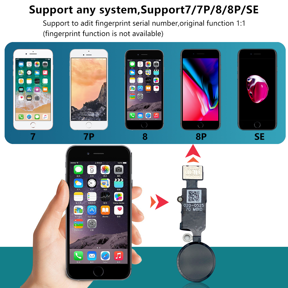 JC 6th 3D Home Button Flex For - مراجعة Home Bar Iphone وسعره