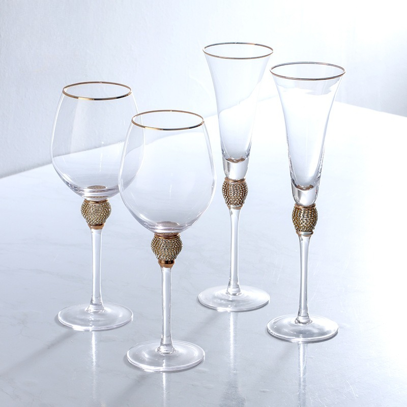 Luxury Diamond Gold Rim Highba - مراجعة Highball Glass Set وسعره