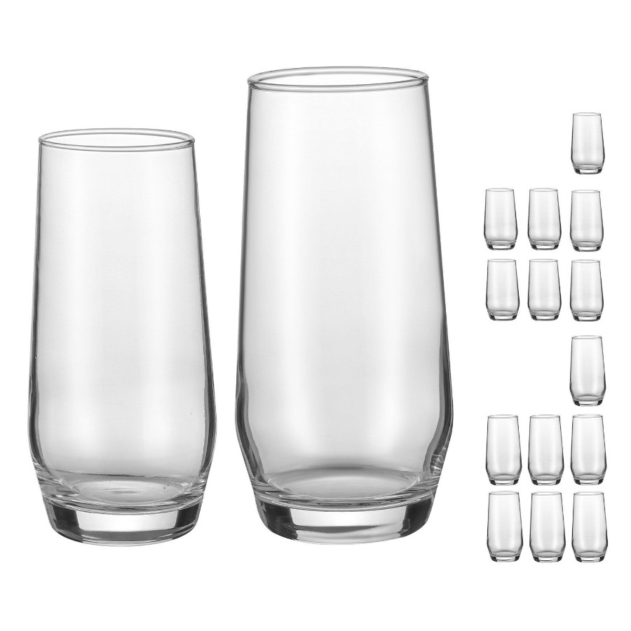 Drinking Glasses Set, 16-Piece - مراجعة Highball Glass Set وسعره
