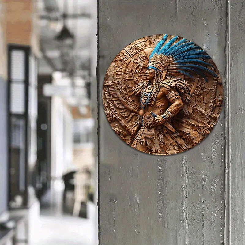 1pc Aztec Warrior 8-Inch Round - مراجعة Home Bar Cafe وسعره