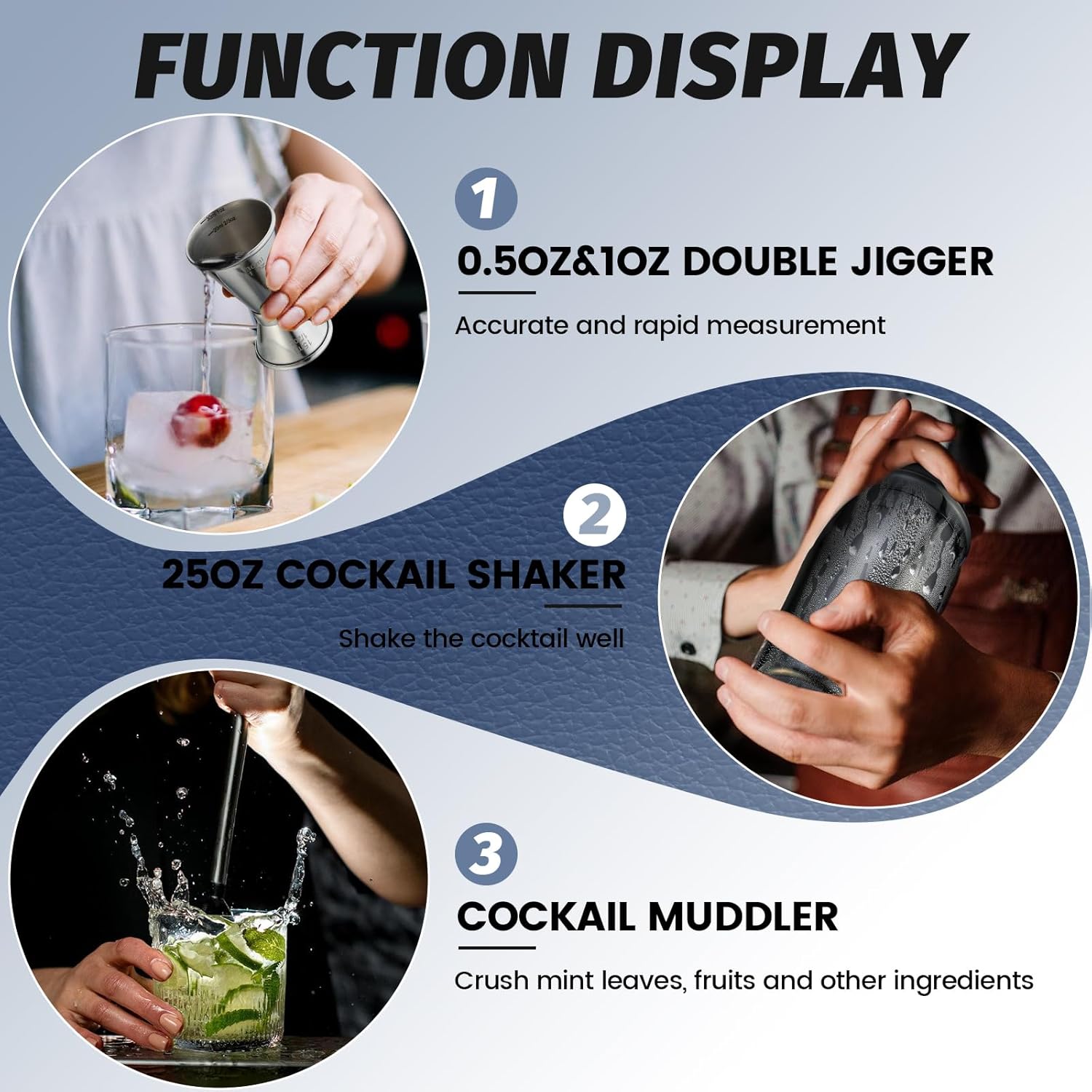 13-Piece Cocktail Shaker Set W - مراجعة Home Bar Stand وسعره