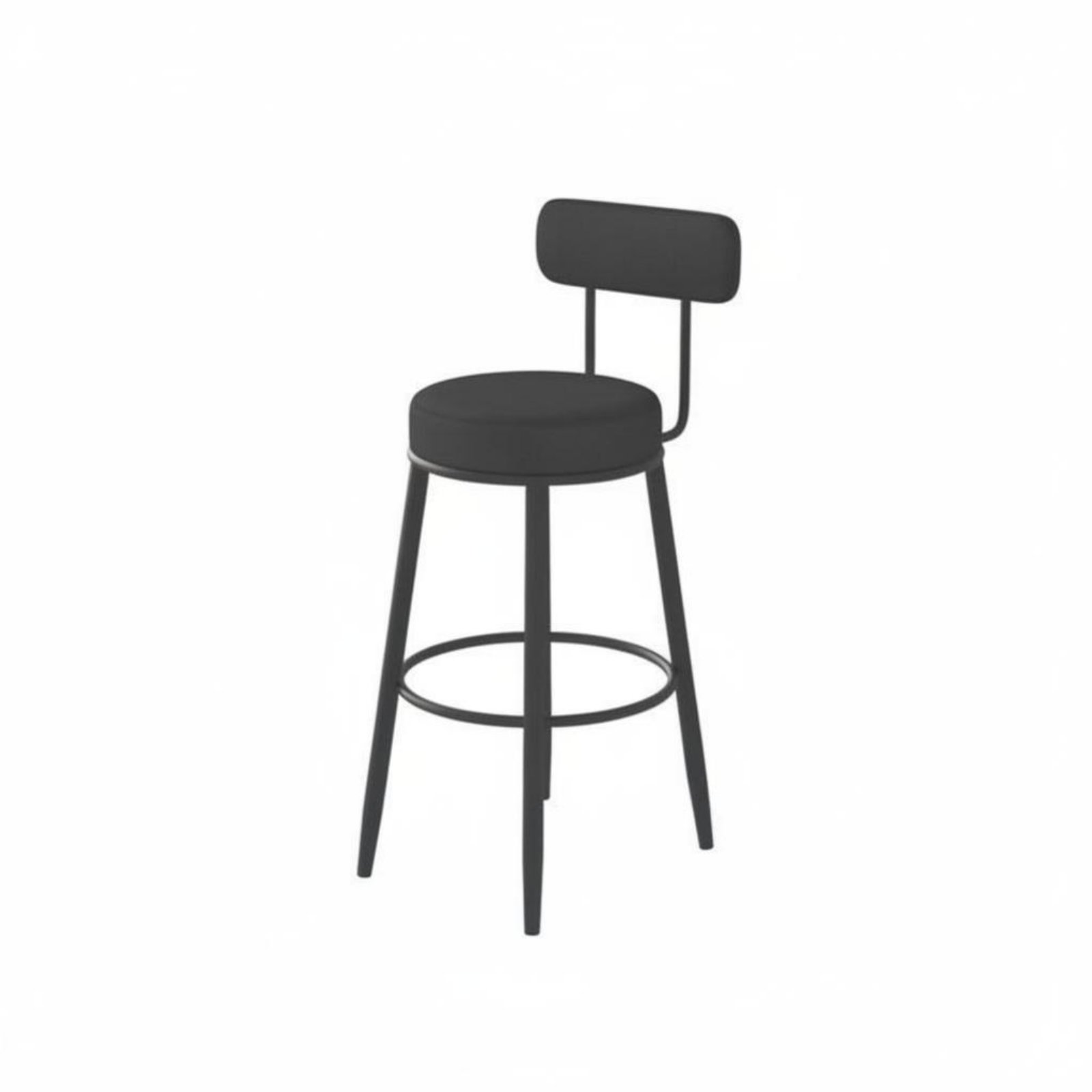 Upholstered Stool with Low Rea - مراجعة Home Bar Seating وسعره