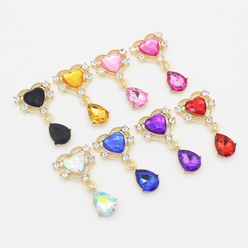 10Pc 20*40mm NEW Heart Crystal - مراجعة Cocktail Recipe Book وسعره