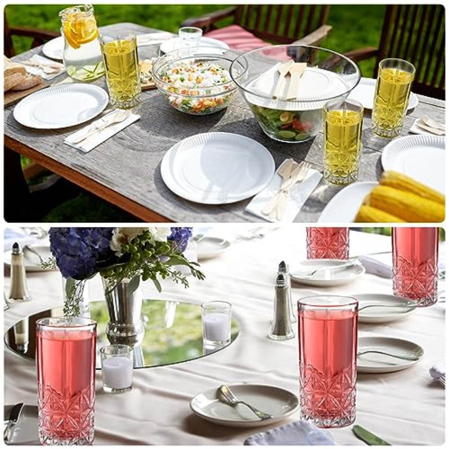 Set of 12 Tall Highball Glasse - مراجعة Highball Glass Set وسعره