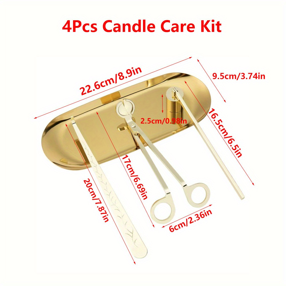 4pcs/set Luxury Candle Care Ki - مراجعة Home Barbershop وسعره