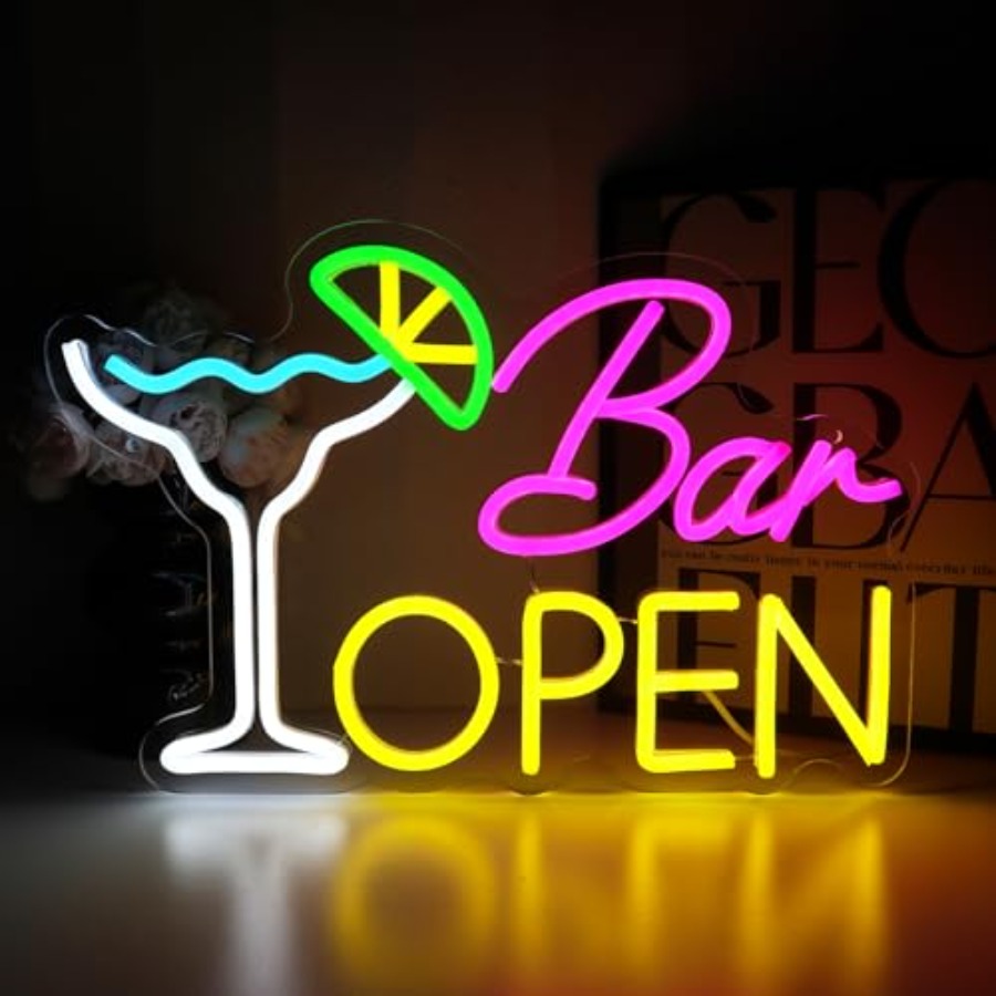 Sign for Business, Neon Open S - مراجعة Home Bar Signs وسعره