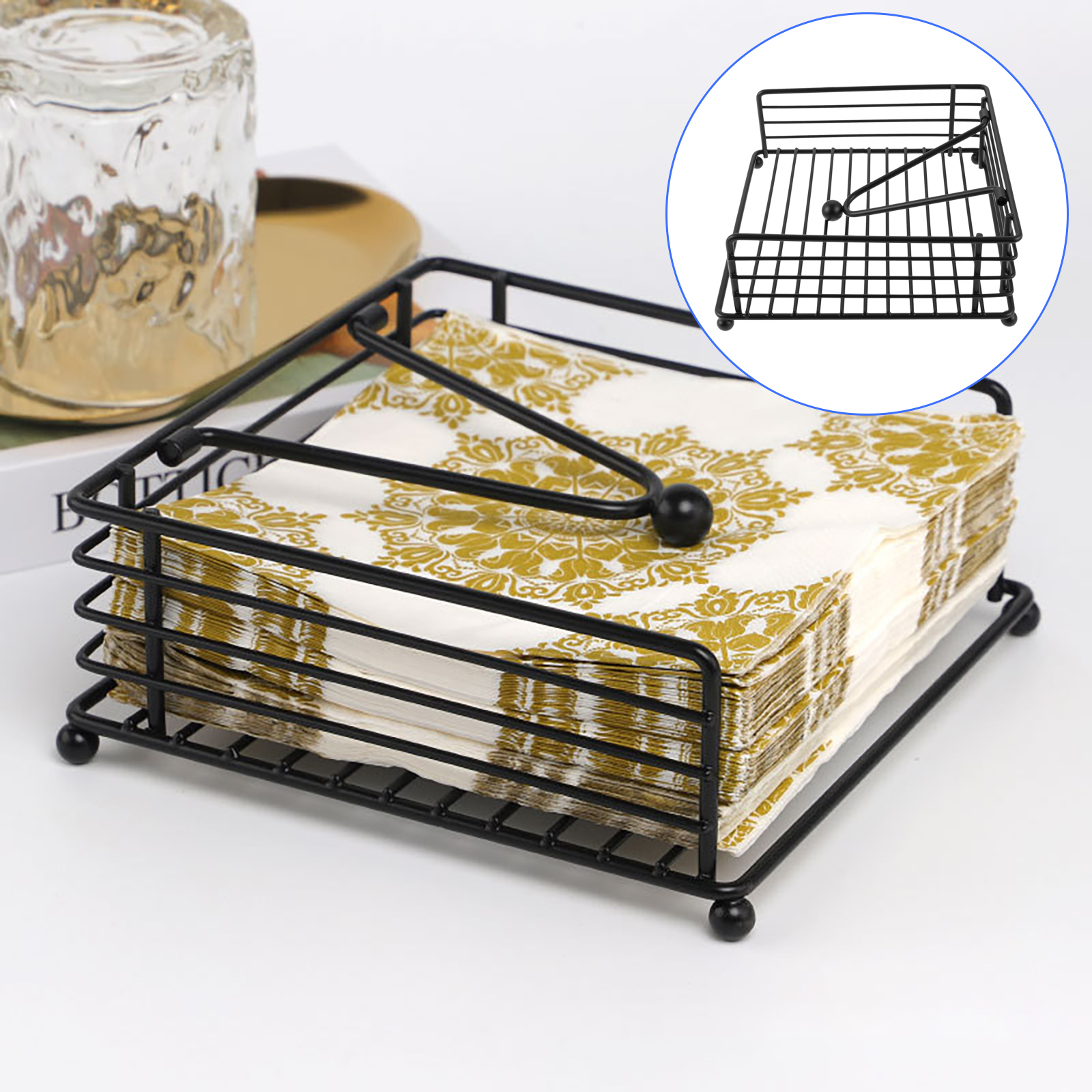 1PC Modern Napkin Holder Frost - مراجعة Home Bar Stand وسعره