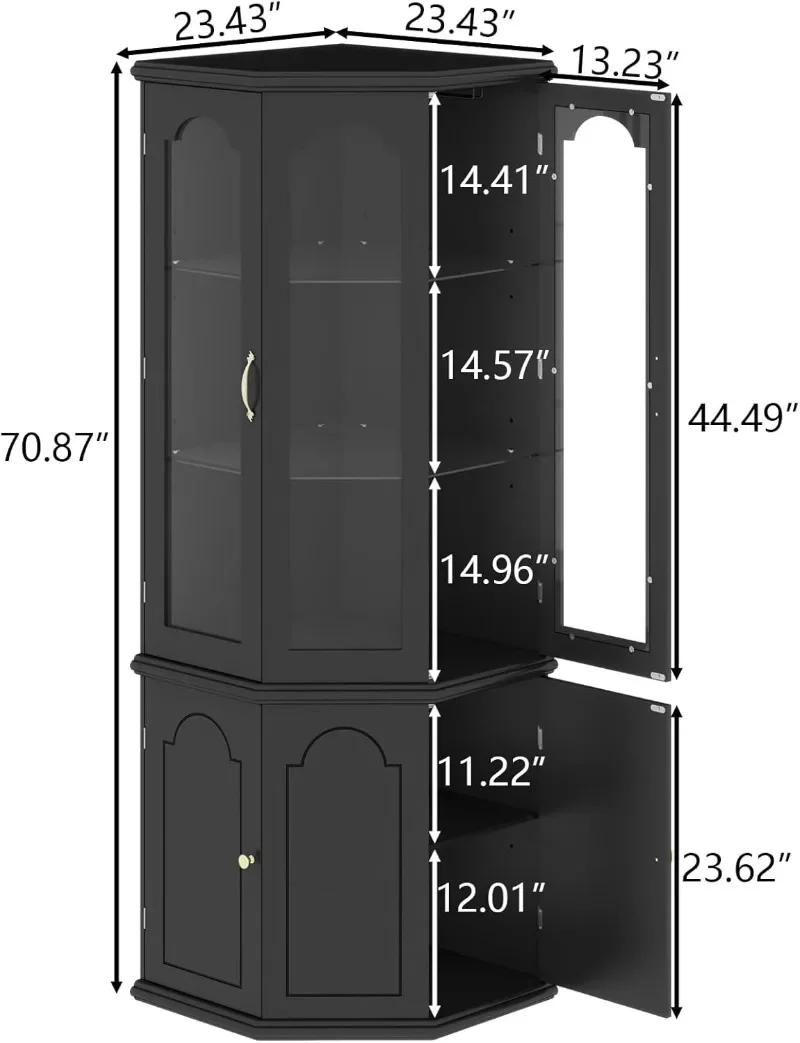 Gyfimoie Corner Bar Cabinet w/ - مراجعة Home Bar Shelves وسعره